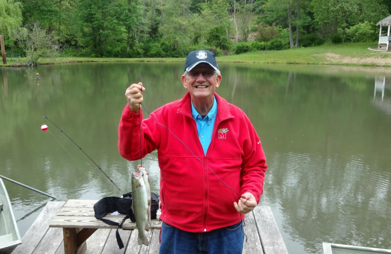 Fishing at Capon Springs & Farms.