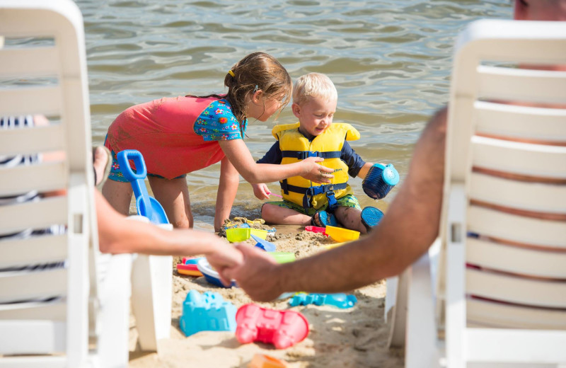 Beach at Hiawatha Beach Resort.