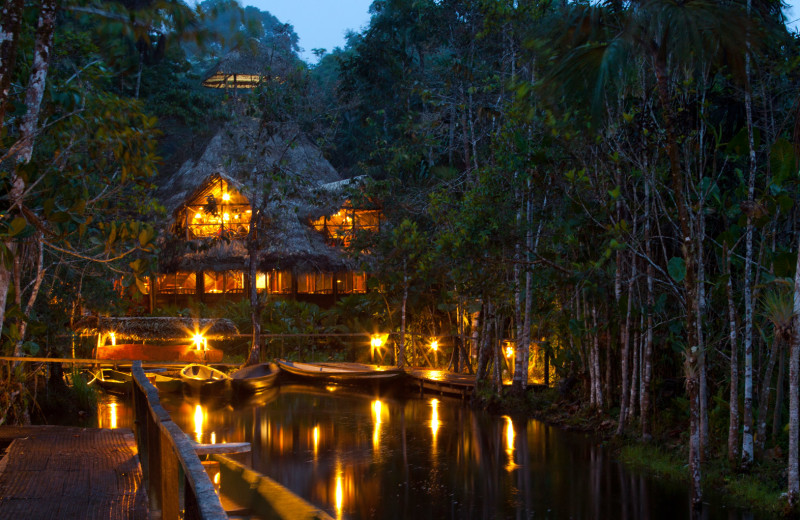 Exterior view of Sacha Lodge.