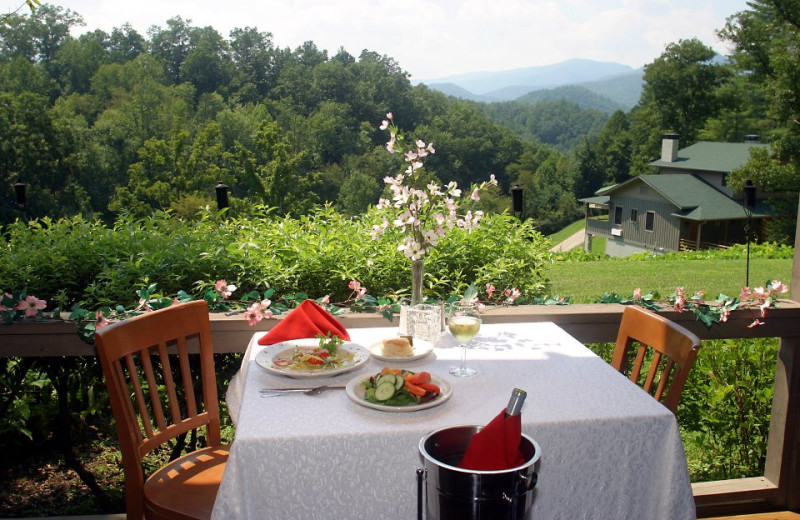 Dining at Nantahala Village.