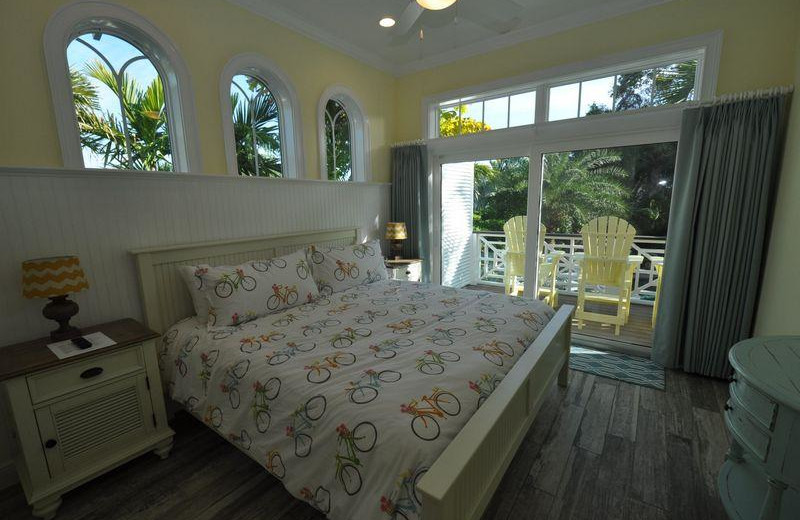 Rental bedroom at Lizzie Lu's Island Retreat.