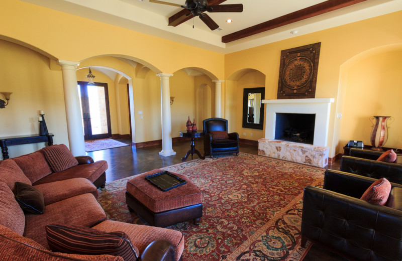 Rental living room at The Vineyard at Florence.