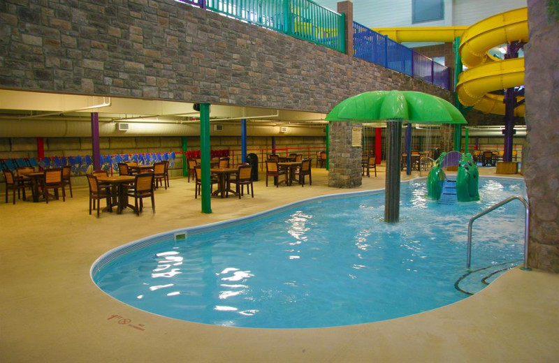 Indoor water park at Castle Rock Resort and Waterpark.