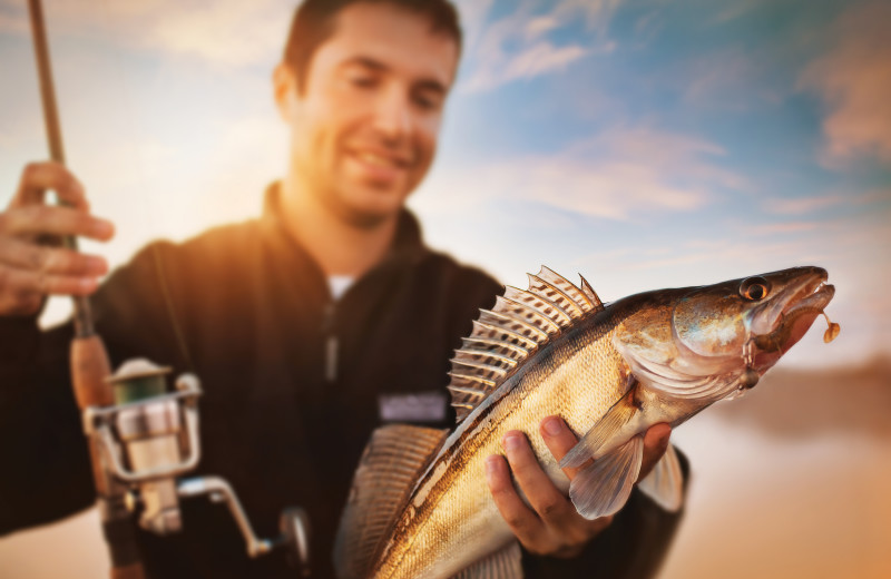 Fishing at Eagles on the River and Anderson House Hotel.