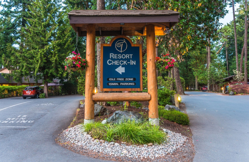 Sign at Tigh-Na-Mara Resort.