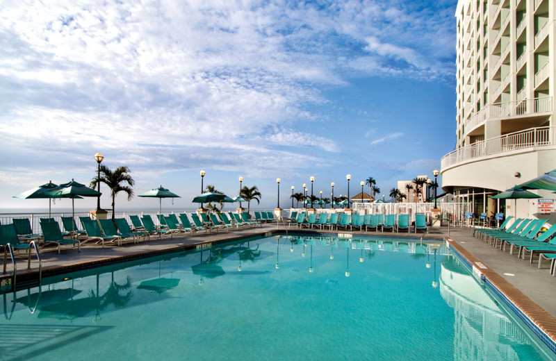 Outdoor pool at Hilton Suites Ocean City Oceanfront.