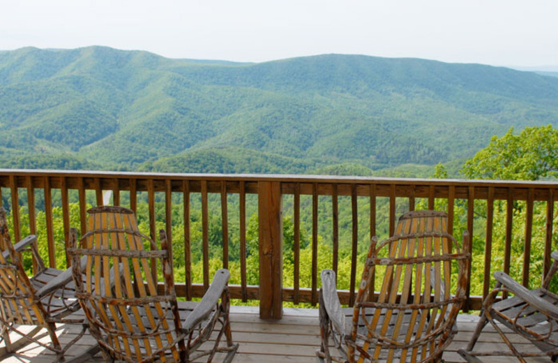 Deck view at House Mountain Inn.