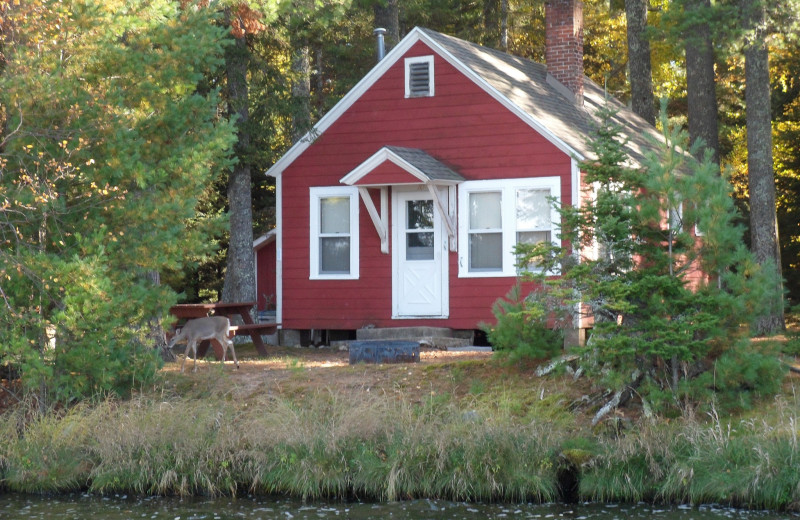 Cabin exterior at Northwoods Vacation Rentals.