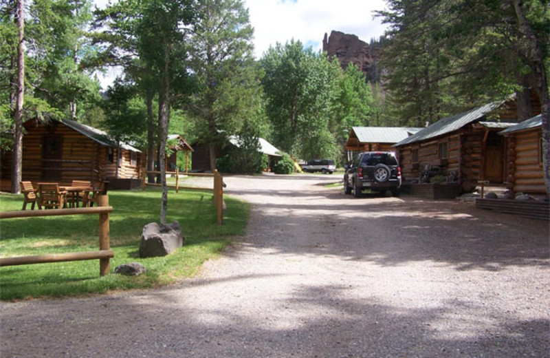 Cabin road at Absaroka Mountain Lodge.