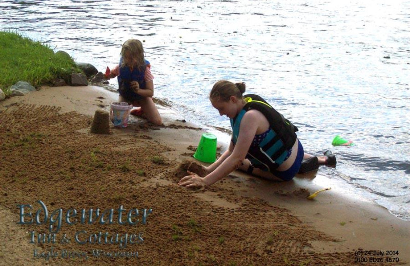 Beach at Edgewater Inn & Cottages.