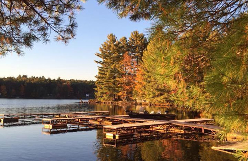 Boat Docks at Blue Mountain Lodge in the Kawarthas