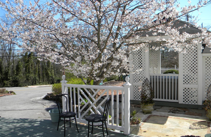 Exterior view of The Garden Walk Bed & Breakfast Inn.