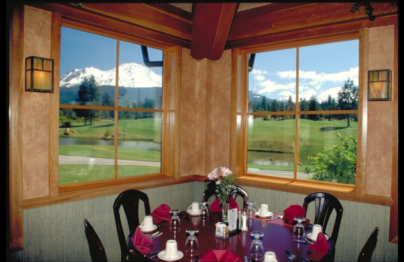 Dining at Mount Shasta Resort.