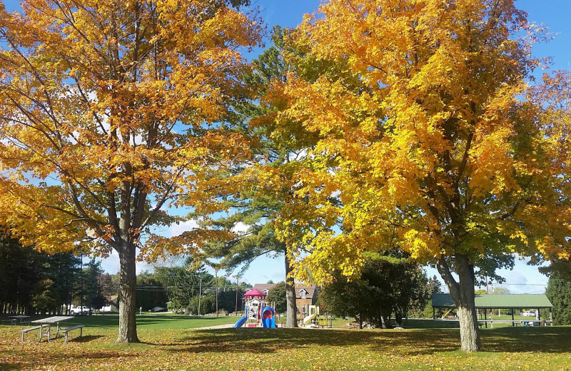 Park near Square Rigger Lodge.