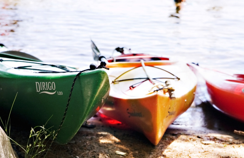 Kayak rentals at Rockywold-Deephaven Camps.