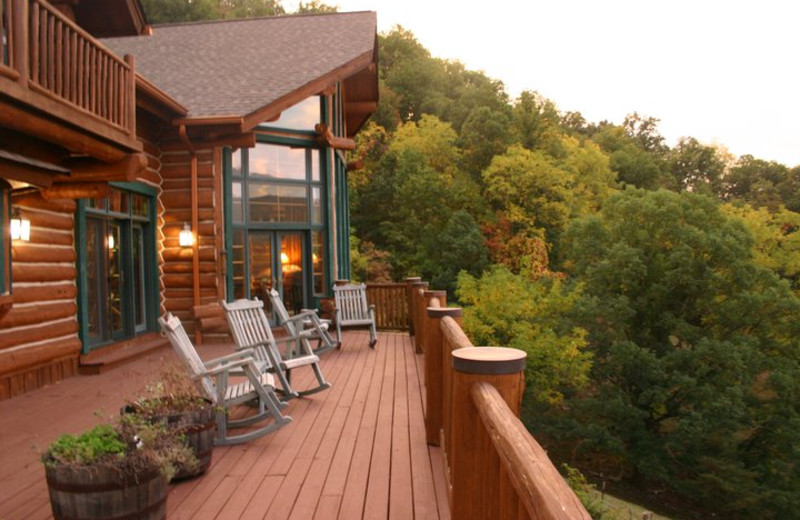 Deck view at Wilberry Lodge.