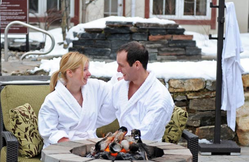 Couple at Residence Inn Mont Tremblant Manoir Labelle.