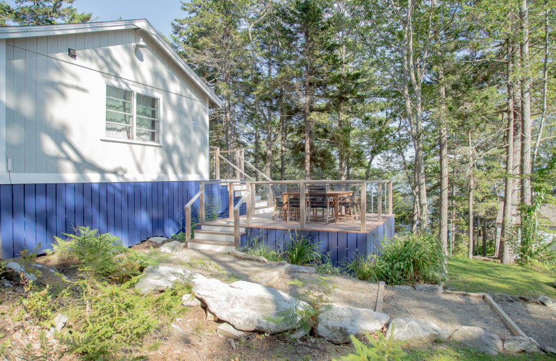 Cottage exterior at Linekin Bay Resort.