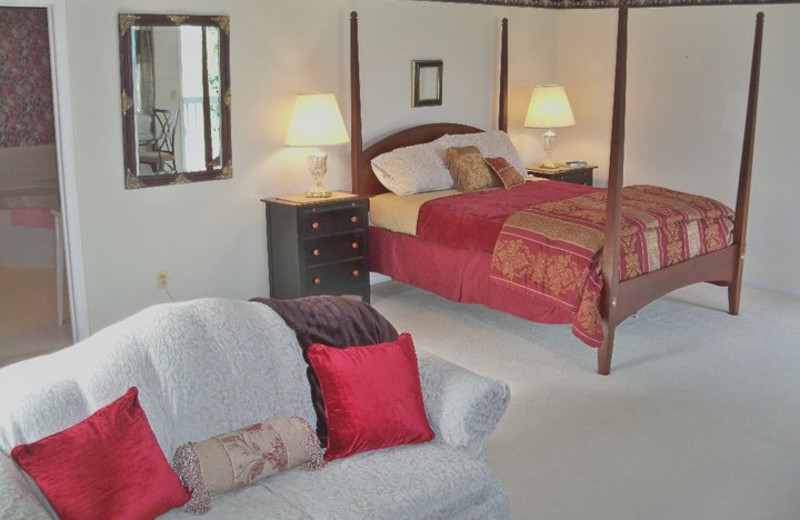Guest room at Sweetgrass Inn.