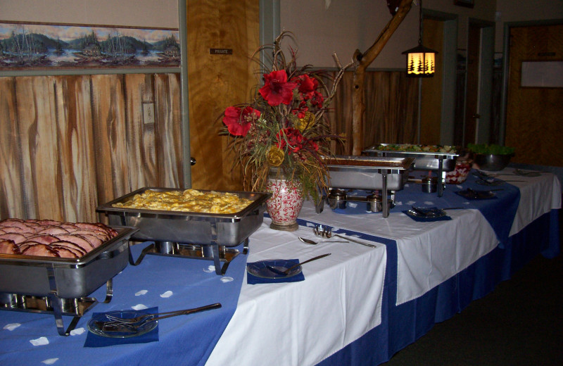 Buffet at Flaming Gorge Lodge.