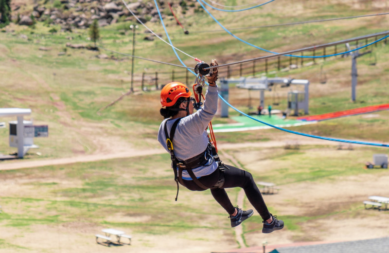 Zip line at Sunrise Park Resort.