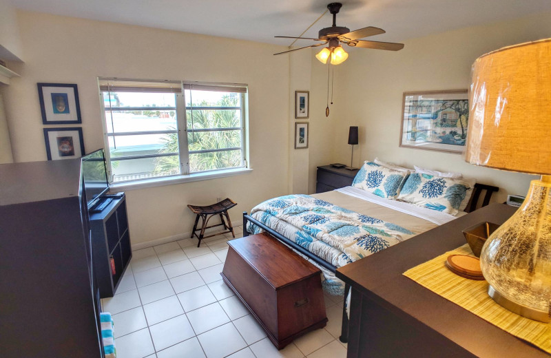 Rental bedroom at Walker Vacation Rentals.