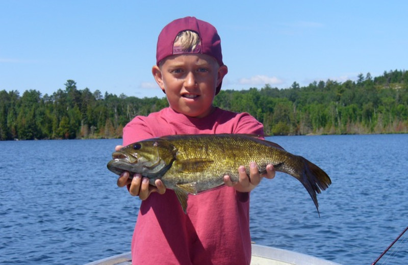 Fishing at Lake Of The Woods Lodge.