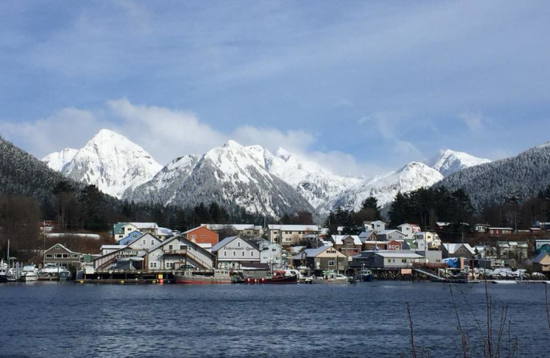Town near Alaska's Big Salmon Lodge.