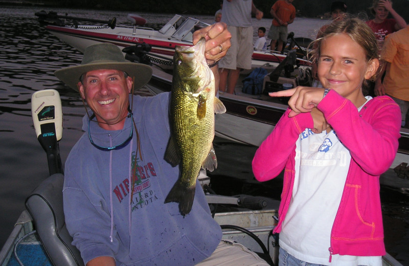 Fishing at Niemeyer's Rugged River Resort.