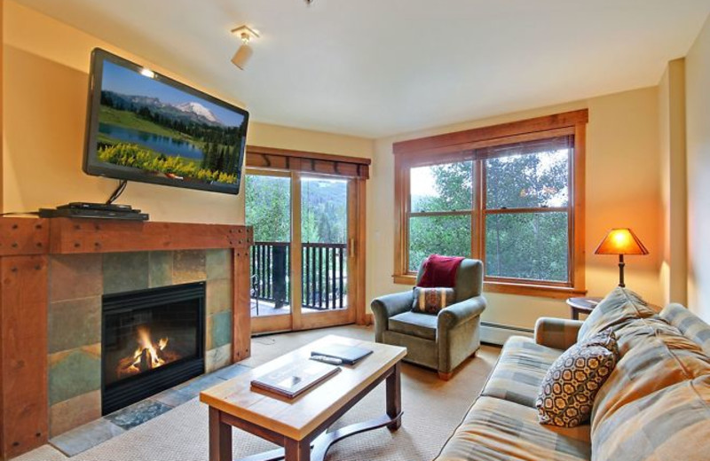 Vacation rental living room at SummitCove.