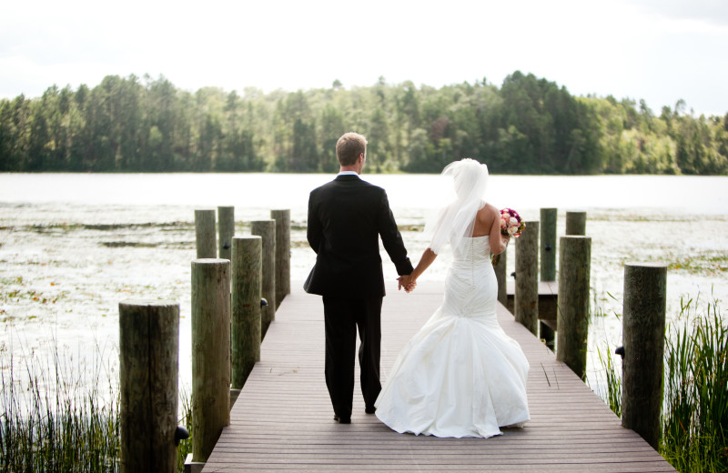 Wedding couple at Heartwood Conference Center & Retreat.