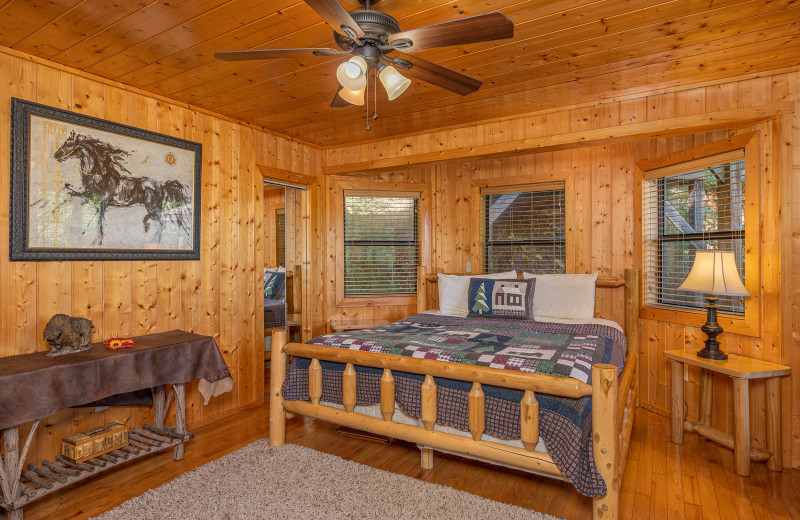 Bedroom at American Patriot Getaways - A Stunning View.