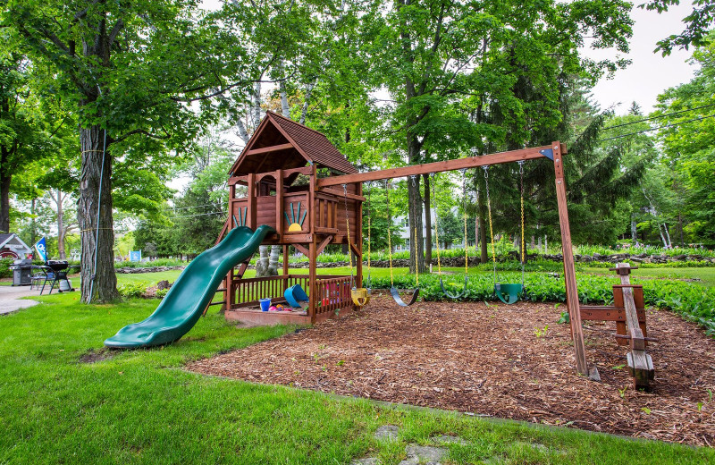 Playground at Waterbury Inn Condominium Resort.