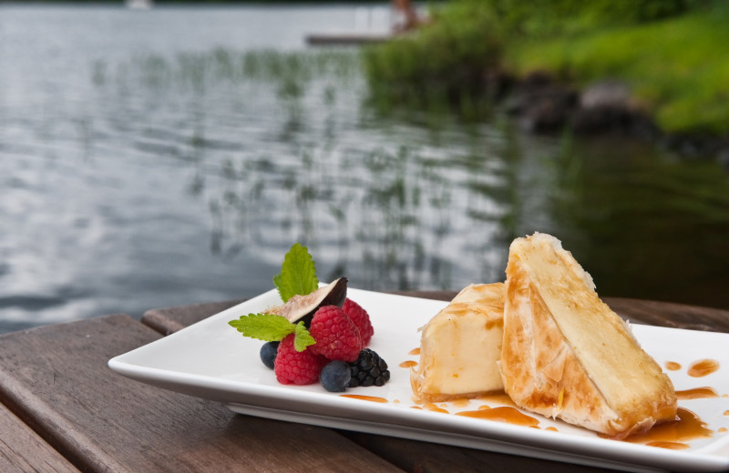 Dining at Bartlett Lodge.