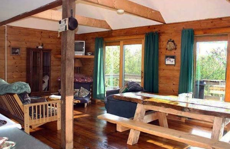 Cabin Interior at Sunrise Ridge Guide Service