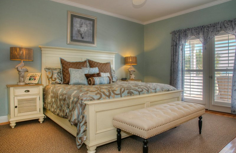 Rental bedroom at Grand Strand Vacations.