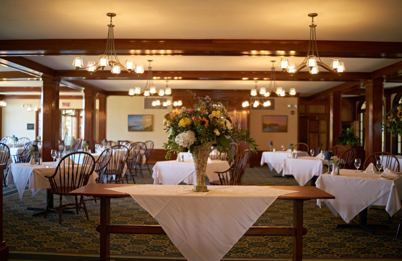 Dining at Black Point Inn.
