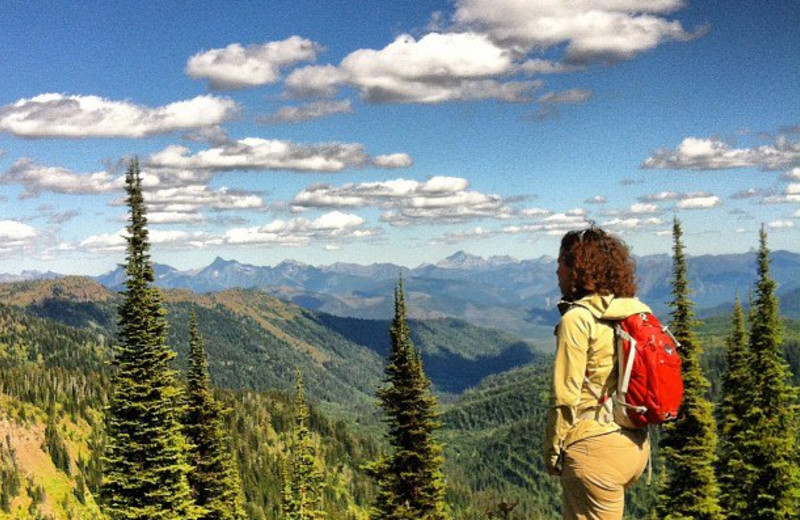 Hiking at Whitefish Mountain Resort.