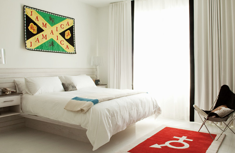Guest room at Bungalow Hotel.