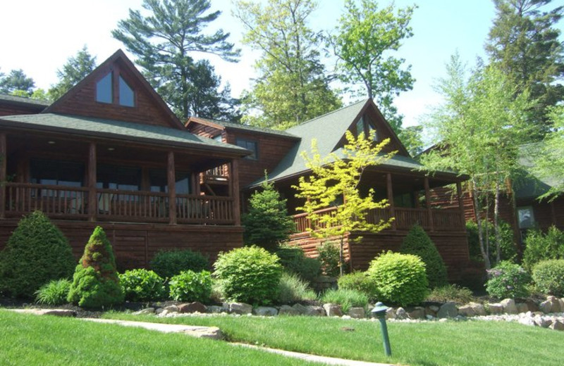Exterior at The Lodges at Cresthaven on Lake George.