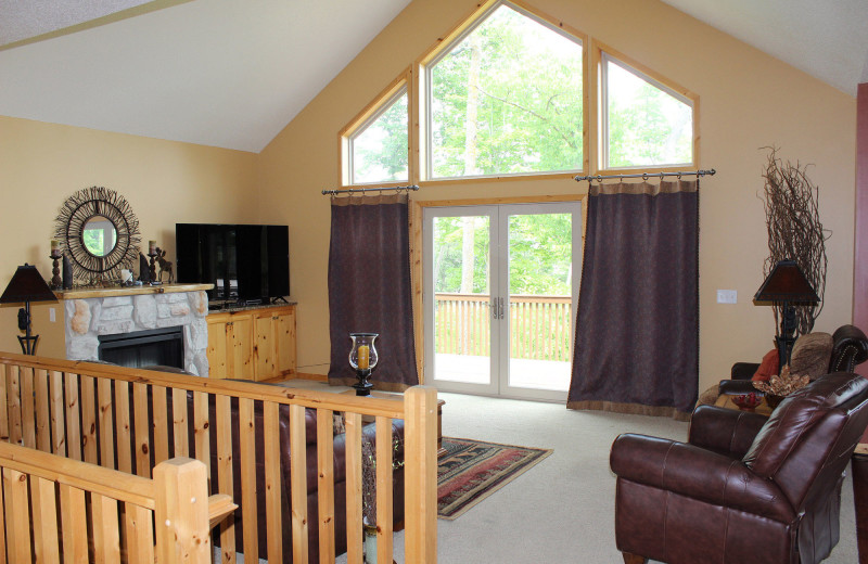 Guest living room at Big Sandy Lodge & Resort.