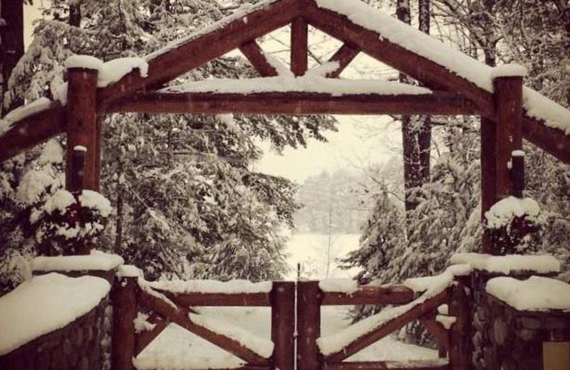 Winter gate at The Conger Collection.