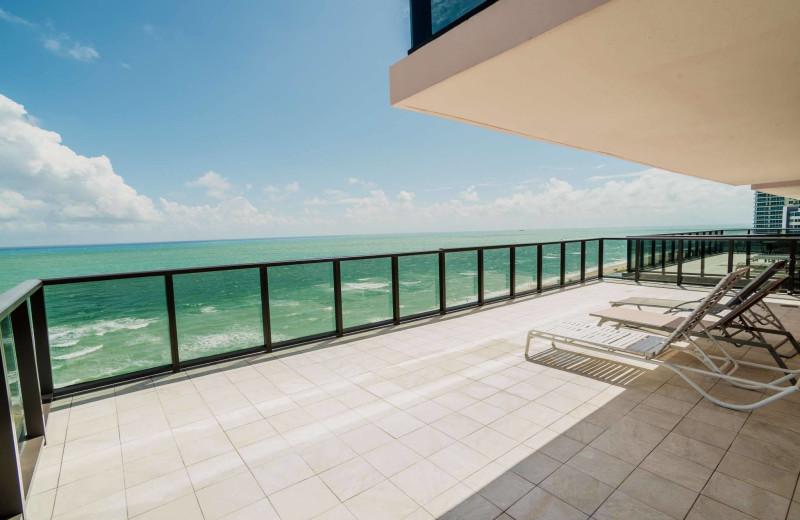 Balcony at The Alexander All Suite Oceanfront Resort.