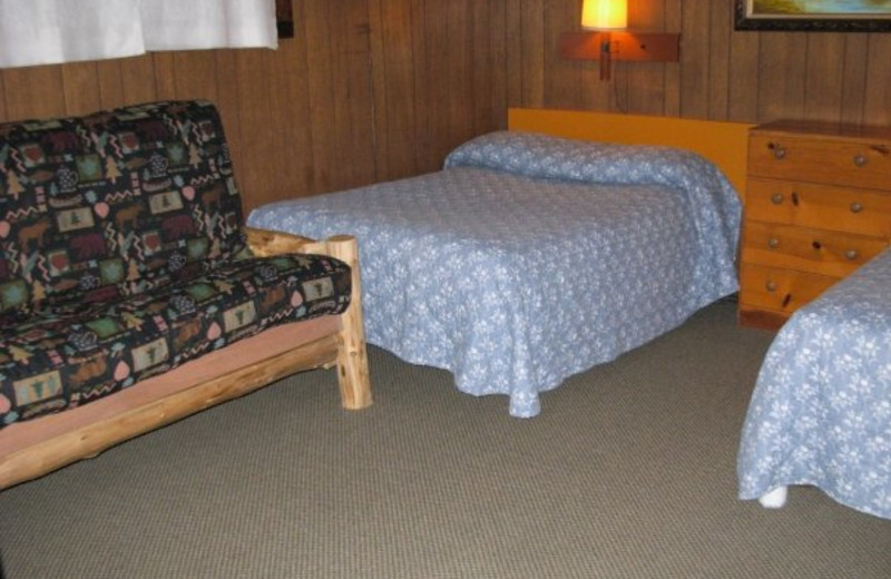 Guest room at Diamond Cove Cottages.