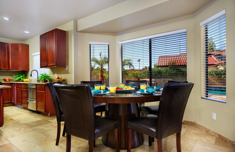 Rental dining room at Arizona Vacation Rentals.
