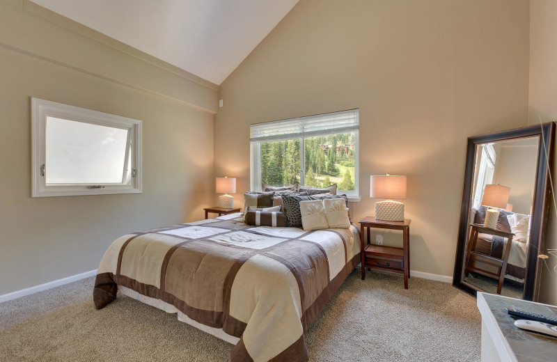 Rental bedroom at Lake Tahoe Accommodations.