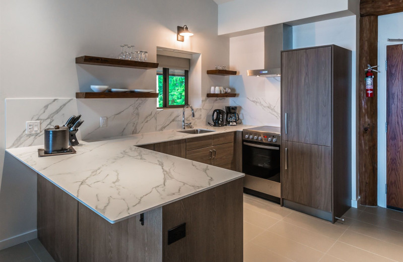 Guest kitchen at Tigh-Na-Mara Resort.