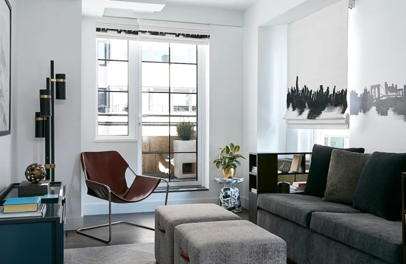 Guest room at The Renwick Hotel New York City, Curio Collection by Hilton.