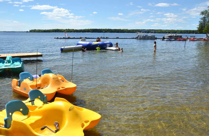 Beach at Balsam Resort.
