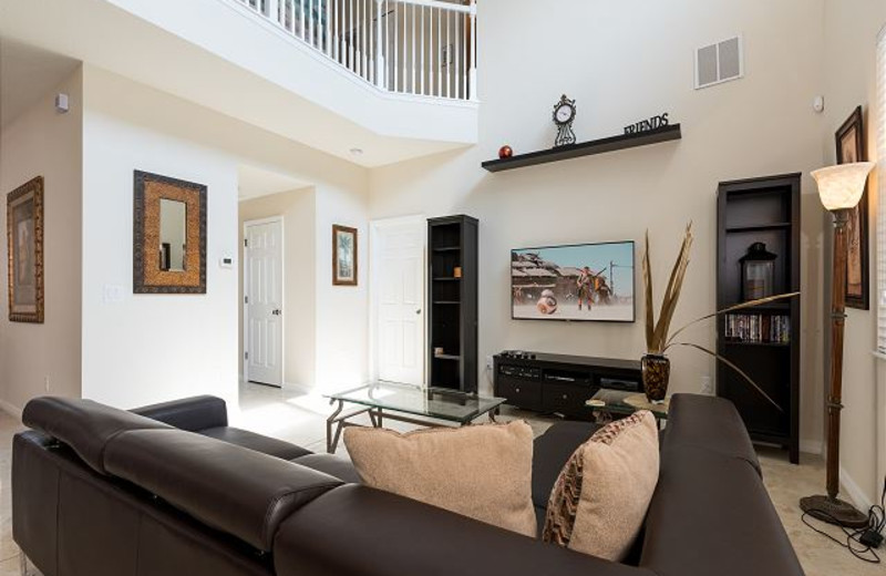 Rental living room at Luxury Reunion Rentals.